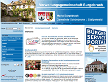 Tablet Screenshot of burgebrach.vg-burgebrach.de